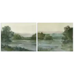 Stupell Industries Mountain Views in Muted Tones 2pc Canvas Set By Ethan Harper