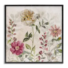 Stupell Industries Flowers in Soft Earth Tones Framed Giclee By Sally Swatland