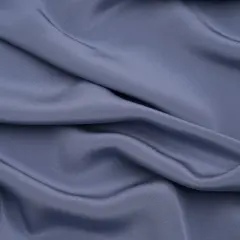 1 Yard Elegant Infinity Blue Silk Crepe Fabric Luxurious Four Ply for Sewing Projects, 44 Inches Width