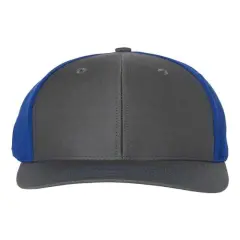 Richardson&reg; Twill Back Trucker Cap Charcoal/ Royal