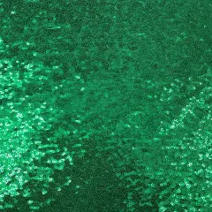 1 Yard Kelly Green Sequin Fabric Polyester Glitz Material 52/54 Inches Wide