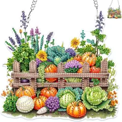 Hanging Diamond Art Painting Farm Pendants Kits for Adults Kids