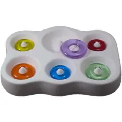 7" x 5.25" x 1" Simple Round Beads Glass Fusing Kiln Mold