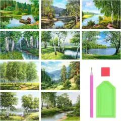 10 Pack 5D Diamond Art Kits for Beginners,12&times;16inch