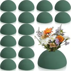 16 Pcs Half Ball Floral Foam Dry Floral Flower Foam Round Foam Block