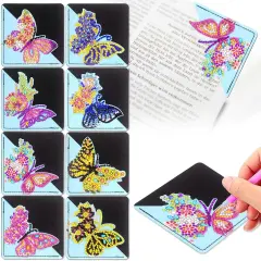 8 Pcs Diamond Art Painting Bookmark Kits for Kids & Adults