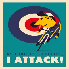 I Attack Bicycle Poster by Spencer Wilson