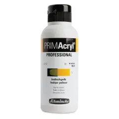 Schmincke Primacryl Professional Fluid Acrylic - Indian Yellow, 250 ml bottle