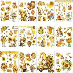12 Sheets Bee Rub on Transfers for Crafts and Furniture Stickers