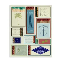 Stupell Industries Nautical Theme Matchboxes Canvas Design by Lil' Rue
