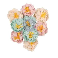Prima Marketing Frank Garcia Paper Flowers 9/Pkg-Pink Cloud, Cherry Sweet