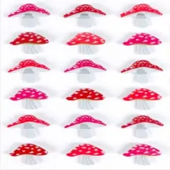 Recollections Red Mushrooms Dimensional Stickers