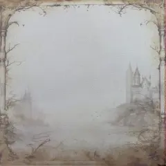 Enchanted Frame Designer Printed AIDA Fabric. Canvas for embroidery with an applied backgroundKF-1279A