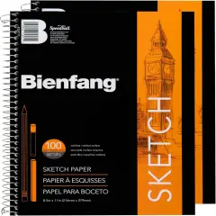 Sketch Pad 8.5x11 Inch, (2-Pack) 100 Sheets of 60lb 90gsm Art Paper, Spiral Bound Sketch Book Drawing Notebook