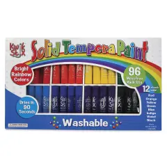 Kwik Stix Tempera Paint - Set of 96, Class Pack, Rainbow Colors