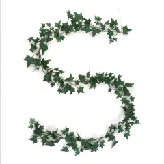 2-Pack 6' English Ivy Garland w/ 185 Silk Leaves &ndash; Lush Greenery for Home & Holiday Decor