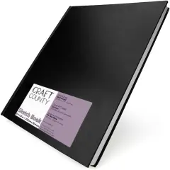 9&rdquo; x 12&rdquo; Dry Media Sketchbook &ndash; Hard Bound Sketchbooks Holding 80 Sheets of Premium 75 lb. (110 GSM) Paper