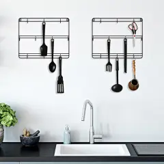 Wall Mounted Coffee Mug Rack Mug Holder Decor 2pcs