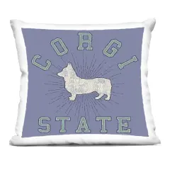 Stupell Industries Vintage Corgi State Decorative Printed Throw Pillow Design by Spirit Animals/Life Is High, 18 x 7 x 18