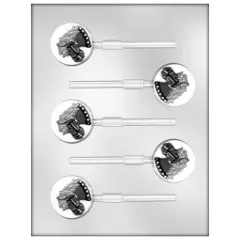 Pony Horse on Circle Sucker Chocolate Mold