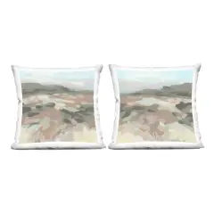Stupell Industries Desert Impression Abstraction 2pc Decorative Printed Throw Pillow Set Design by June Erica Vess, 18 x 7 x 18
