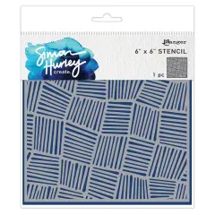 Simon Hurley create. Stencil 6"X6"-Intertwined