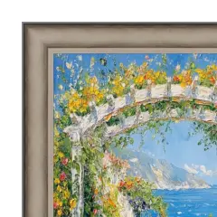 Industrial Silver Metal Slope Picture Frame 25x25 frame