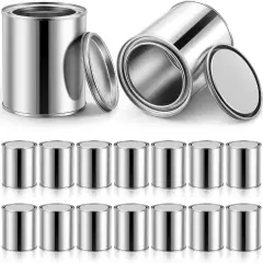 16 Pack Metal Paint Cans with Lids
