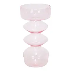 Tiered Glass Vase Purple