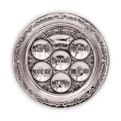 Silver Plated Passover Seder Plate By Kinor Decor