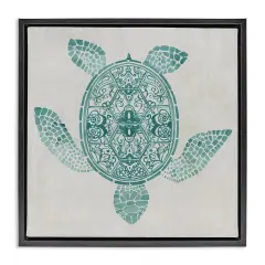Stupell Industries Geometric Patterned Tortoise Floating Frame By Hannah Dawson