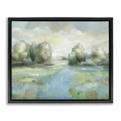 Stupell Industries Abstract Rural Meadow Stream Floating Frame By Nan
