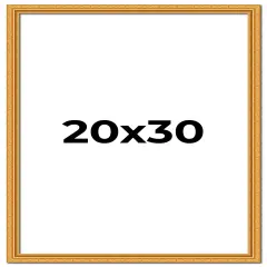20x30 Museum-Quality Picture Frame with UV-Resistant Acrylic & Acid-Free Backing, Available in 4 Finishes - Gold, Silver, Bronze, and Black