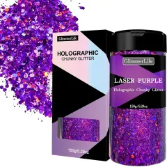 Purple Chunky Glitter 150G/5.29OZ Glitter