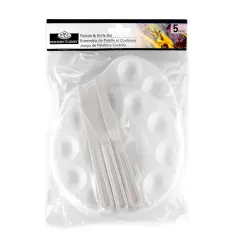 RD45 | Essentials&trade; 5pc Paint Palette & Knife Set