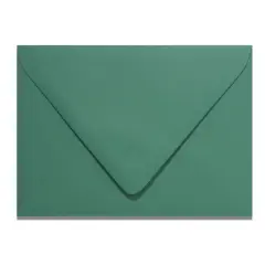 Colorplan EMERALD GREEN - 91 Lb. / 135 gsm / 8 pts Matte Premium Cardstock Paper Text A2 Euro Flap Envelopes Bulk Pack of 250
