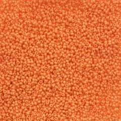 John Bead 11/0 Opaque Dyed Solgel Czech Glass Seed Beads, 250g Chalk Orange