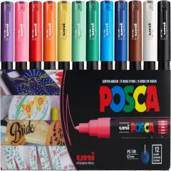 Paint Marker Pen - Extra Fine Point - Set of 12