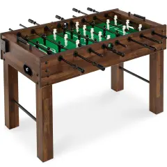Best Choice Products Full Size 54in Regulation Foosball Table for Home, Game Room w/ 2 Balls, 2 Cup Holders Walnut