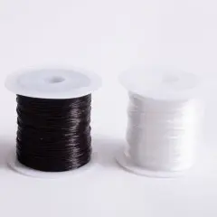 Black and White Stretch Cord 40yds