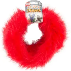 Fuzzy Craft Stems 9 Feet Red