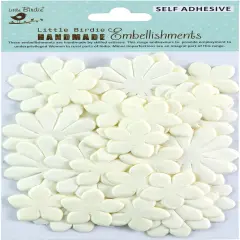 Little Birdie Nora Paper Flowers 36/Pkg-Shabby Chic