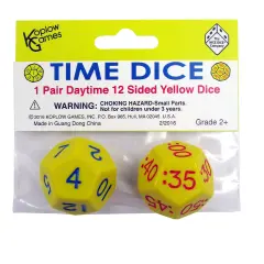 Time Dice, Pair of Yellow (AM)