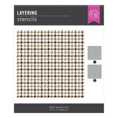Hero Arts Case Closed Layering Stencils-Houndstooth