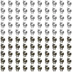100Pcs Charms Unicorn Pendants