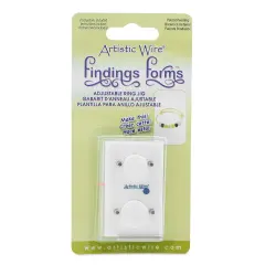 Artistic Wire Findings Forms, Adjustable Rings, 1 pc