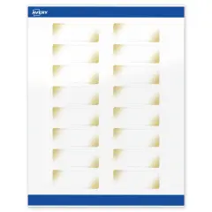 Avery Printable Rectangle Address Labels with Sure Feed Technology, Pre-Printed Gold Blush Pattern, Glossy White, 1" x 2-5/8", Laser & Inkjet Compatible, 160 Total