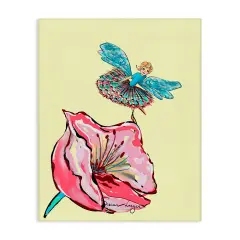 Stupell Industries Ballerina Fairy & Flower Canvas, design by Susan Lugar