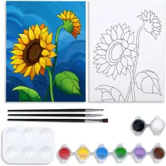 Sunflower Canvas Painting Kit - 8x10