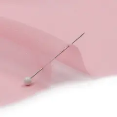 1 Yard Sheer Silk Chiffon Candy Pink Premium Solid Lightweight 44 Inch Width